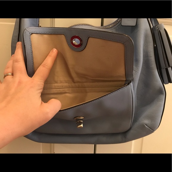 Periwinkle Coach Purse - Picture 4 of 6